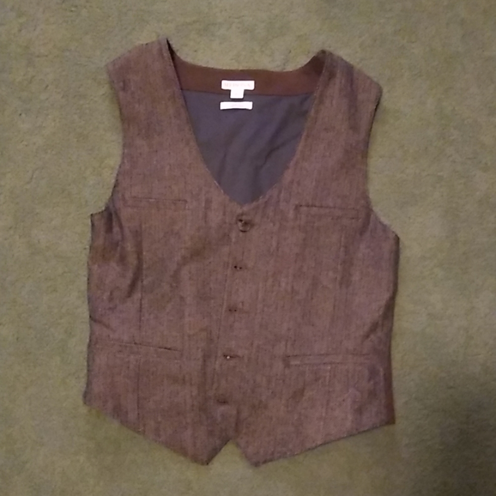 Brown Tweed Vest